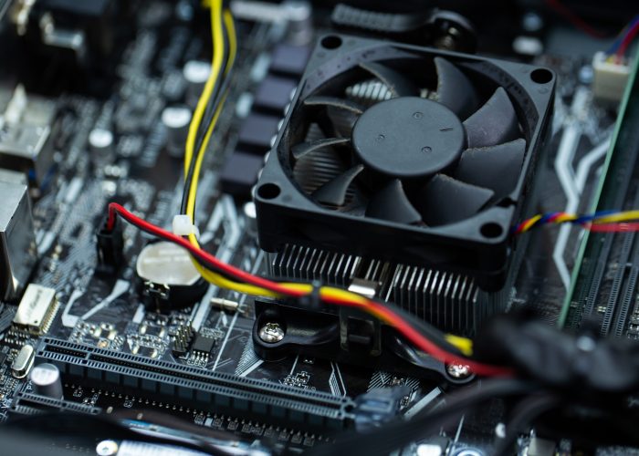 electronic control panel, laptop motherboard repair in the service center.